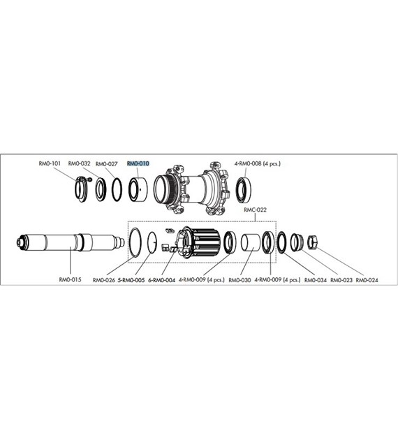 Fulcrum łożysko piasty Red Metal AFS RM0-010