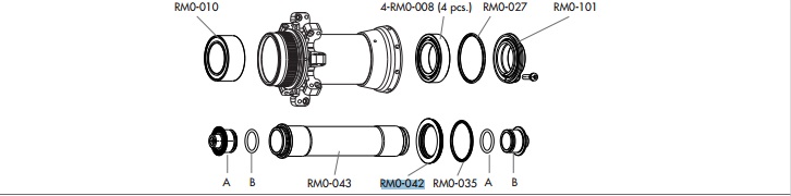 Fulcrum dekielek do piast Red Metal 1/3