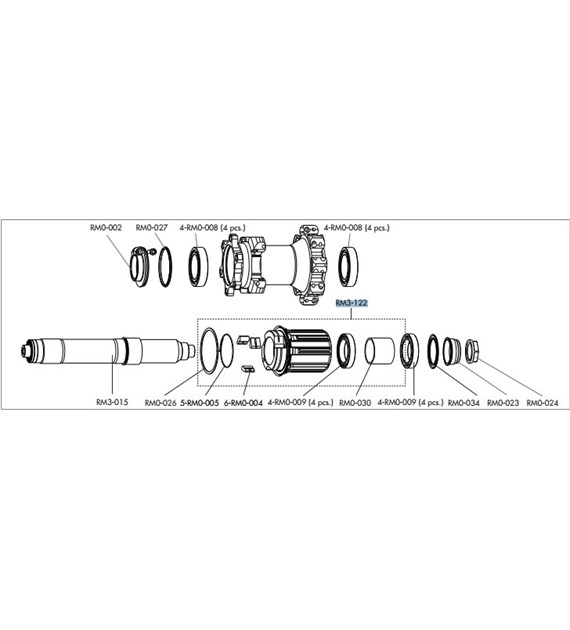 Fulcrum bębenek do kół Red Metal 5 / Red Metal 3