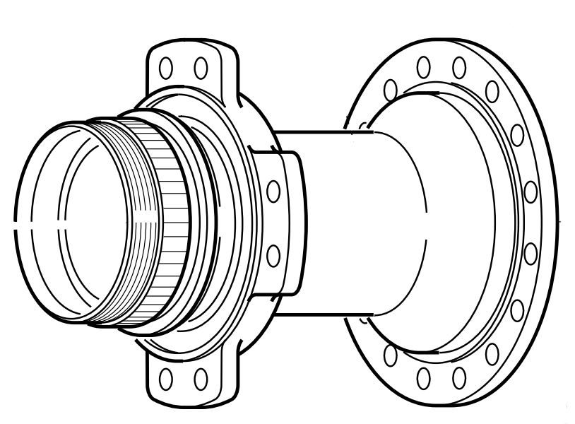 Fulcrum korpus piasty tył RM5 AFS