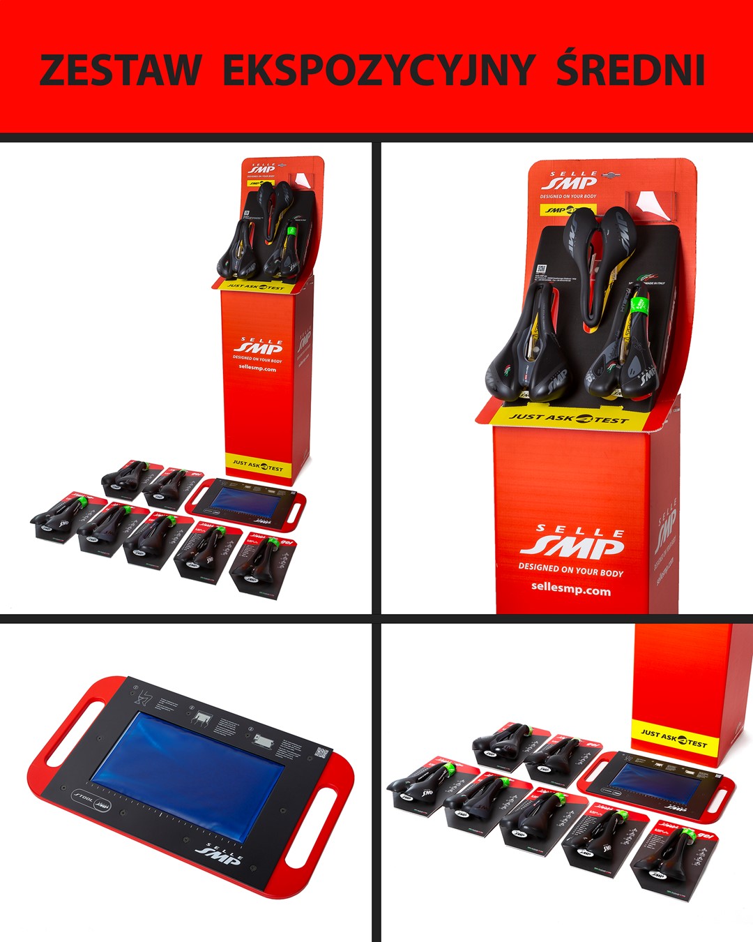 SMP Zestaw średni (10 siodeł + mata+ekspozytor)