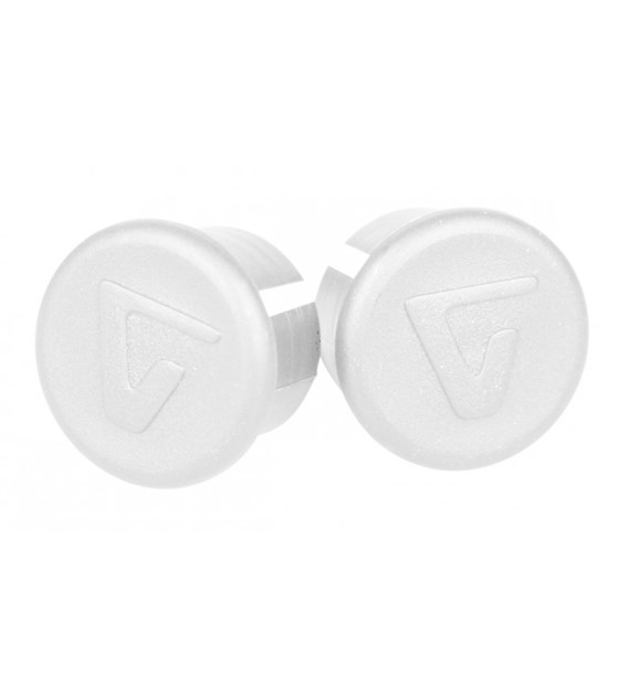 Velox zatyczki do kierownicy białe - para