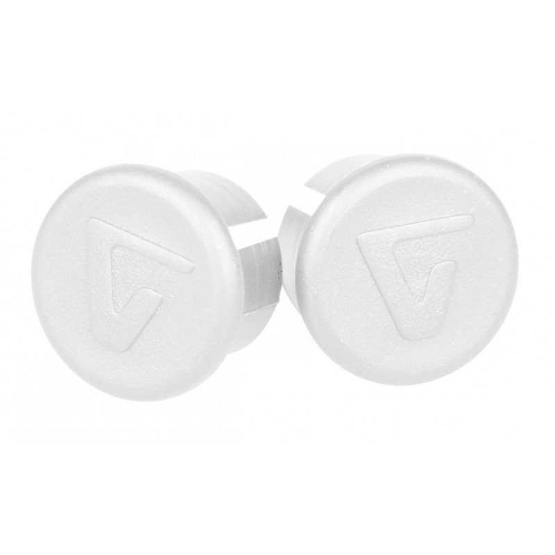 Velox zatyczki do kierownicy białe - para