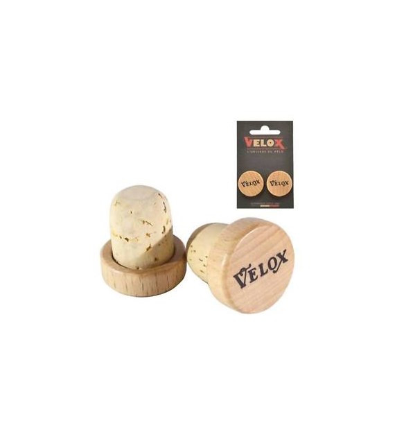 Velox zatyczki do kierownicy Vintage korkowe - para