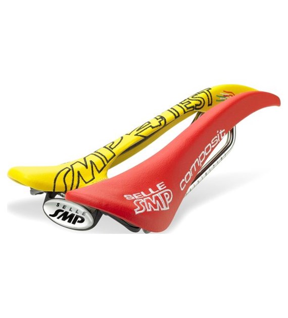 Siodło SMP COMPOSIT red/yellow - TEST
