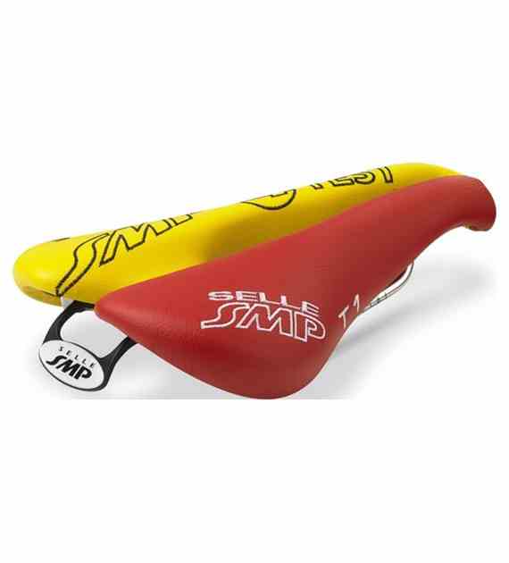 Siodło SMP TRIATHLON T1 red/yellow - TEST