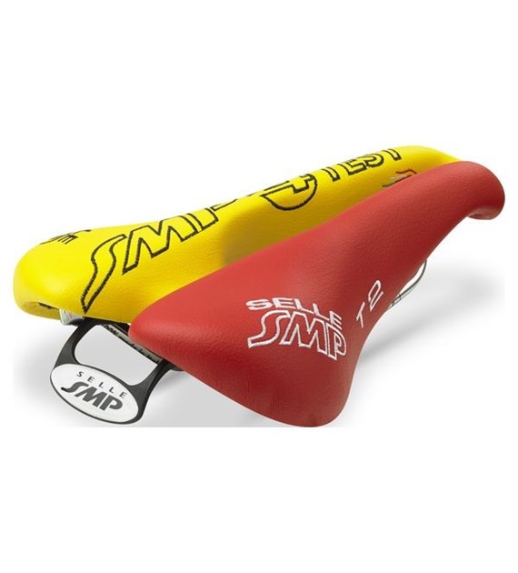 Siodło SMP TRIATHLON T2 red/yellow - TEST