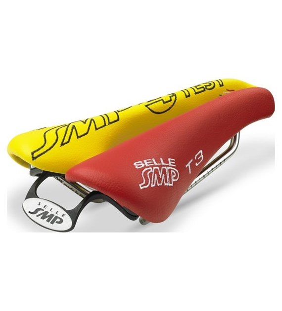 Siodło SMP TRIATHLON T3 red/yellow - TEST