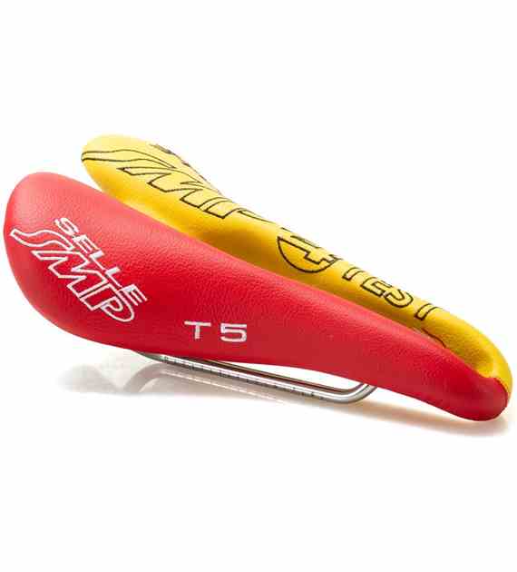 Siodło SMP TRIATHLON T5 red/yellow - TEST