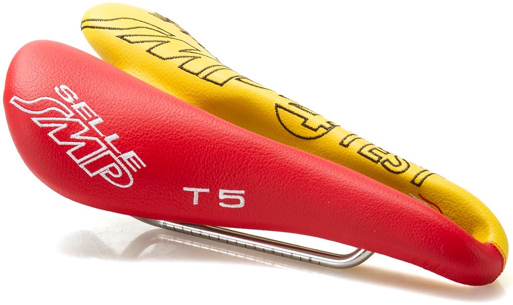 Siodło SMP TRIATHLON T5 red/yellow - TEST